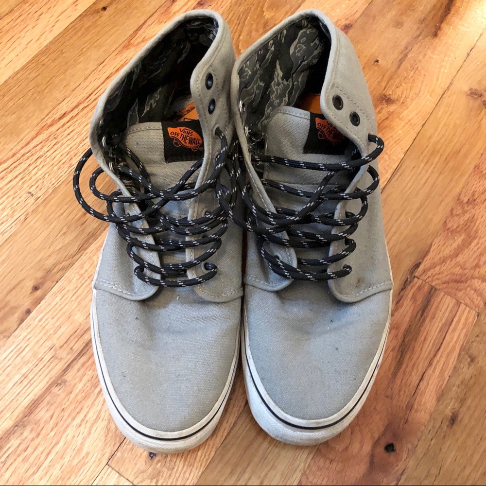 Men’s Vans Sk8-Hi Grey Sneakers Size 11.5